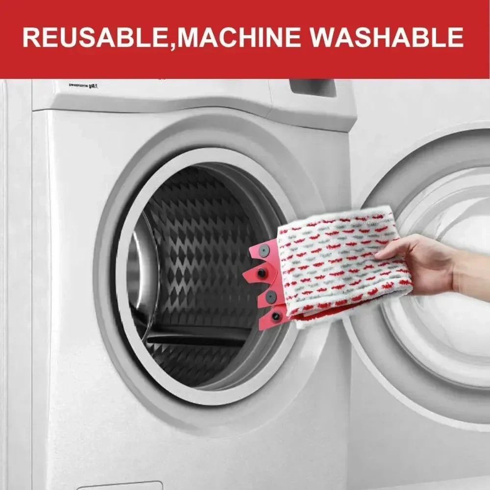 Microfiber Floor Mop Pads Reusable Flat Spin Mop Cloth Replacement UltraMax Quick Drying Machine Washable