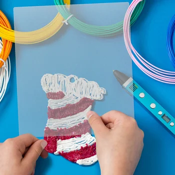 10 pezzi tavolo da disegno con penna 3D trasparente tappetino in PVC trasparente modello artigianale fai da te per stampa 3D forniture da disegno carta artigianale traslucida