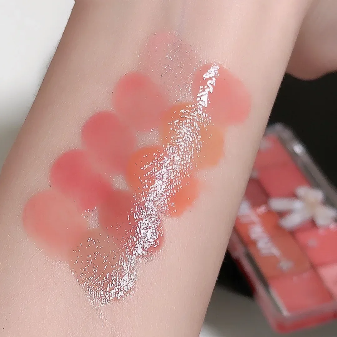 10 Colors Jelly Lip Gloss Glaze Makeup Palette