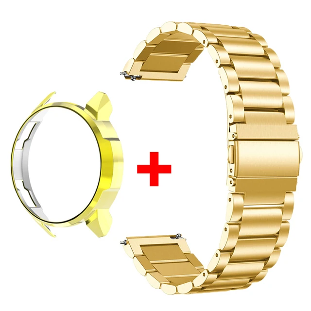 Stainless Steel Watchband with Protective PC Case and Strap