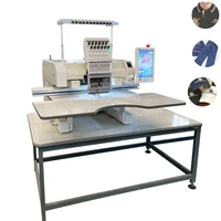 LEWANJOY Computerized Single Head Embroidery Machine 12/15 Needles Serve Motor Hat T-Shirt Flat Programmable Embroider Shop