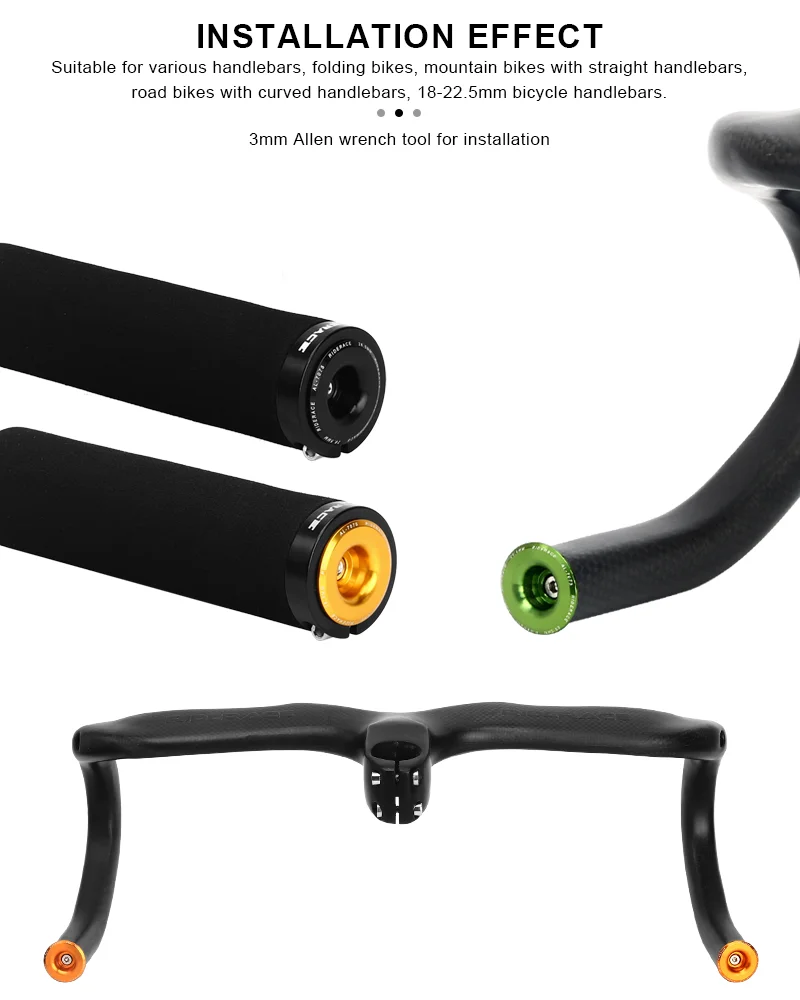 Embouts De Guidon Vélo En Alliage Aluminium - Pour VTT, Route, Moto - Diamètre 15-22,5 Mm - Couleurs Noir/rouge/bleu - 8