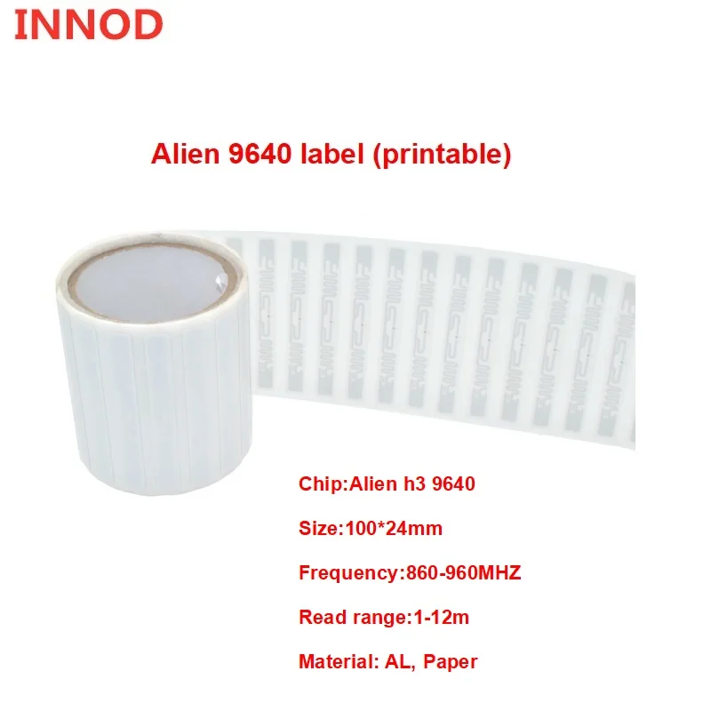 Антенна с чипом Alien H3 9640 UHF RFID-метка 860-960 МГц дальность считывания-12 м |