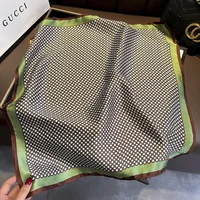 100% Silk 2024 Autumn Female Fashion  Scarves New  Dustproof Kerchief Popular Sunscreen Square Towel Luxury Leopard Print Shawl 3