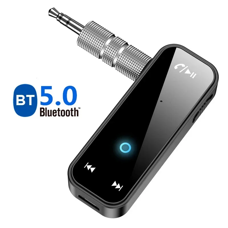 

5.0 Bluetooth Adapter 2 In 1 Wireless Receiver Transmitter 3.5mm Jack for Car Music Audio Aux A2dp Headphone Reciever Handsfree