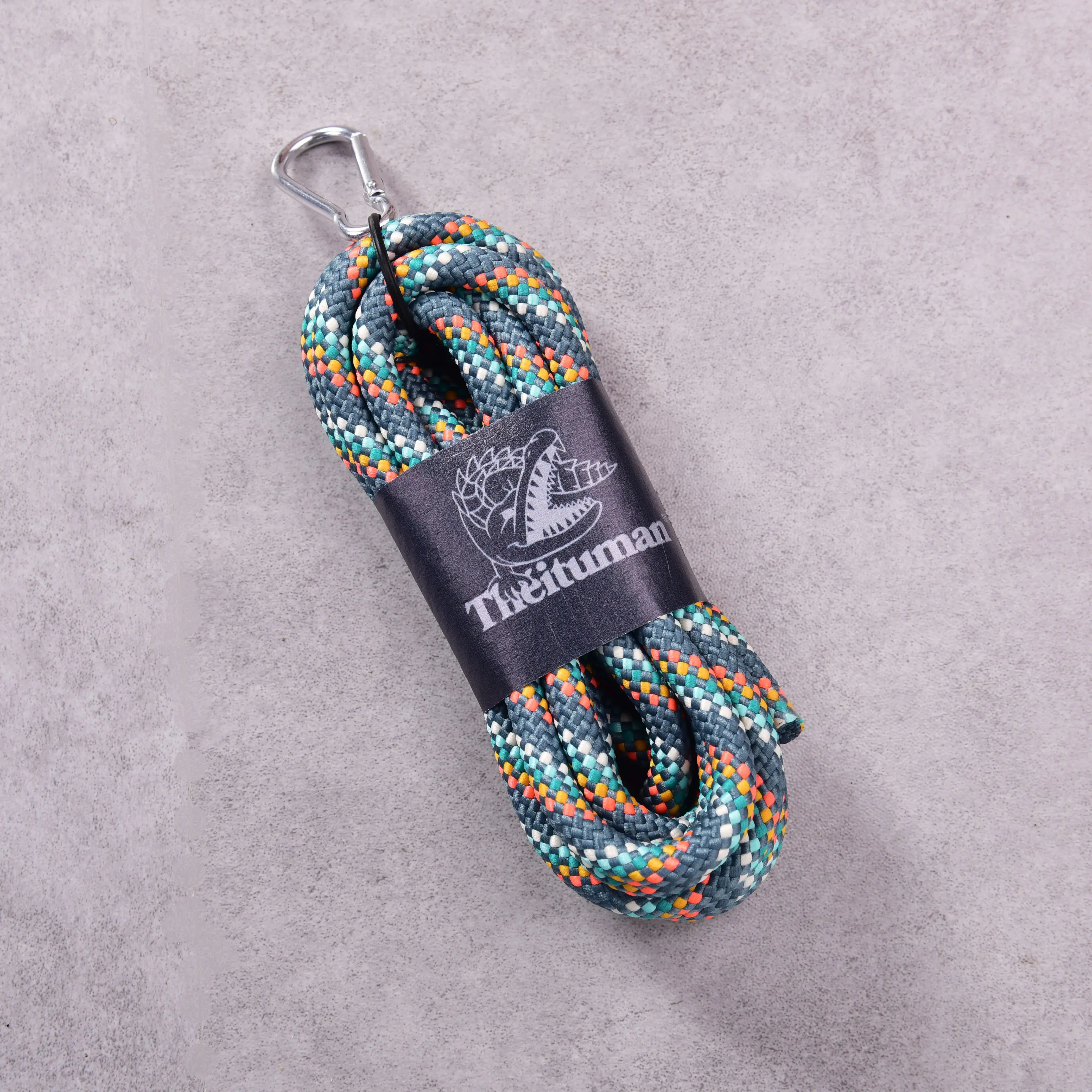 Vibrant Multicolored 8mm Polyester Braided Paracord - 3 Meters, Perfect for Pet Leashes and Safety Ropes