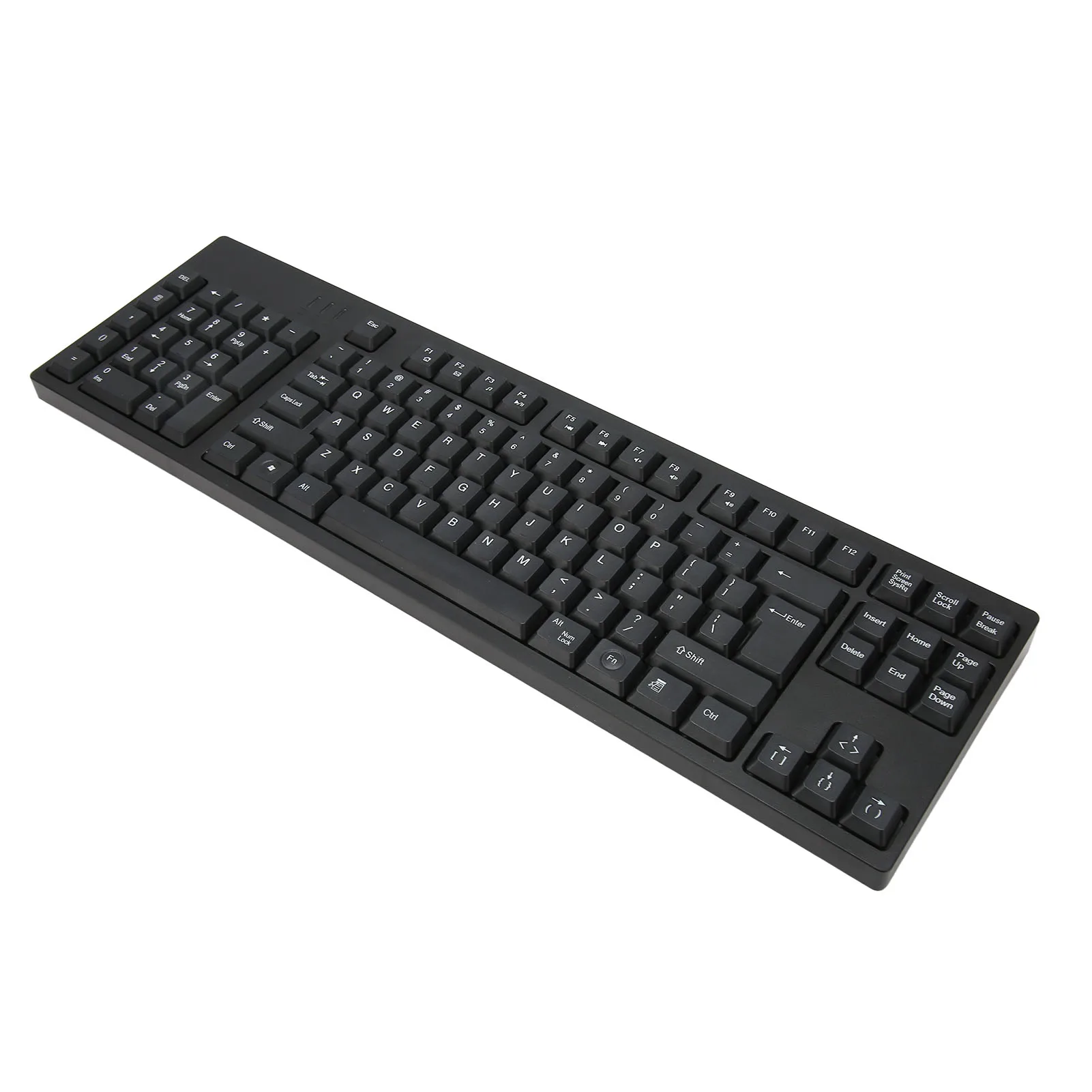 109 키 왼손 키보드, 2 USB 허브, 유선 비즈니스 사무실 키보드, 노트북 PC용 XP 7 8 10