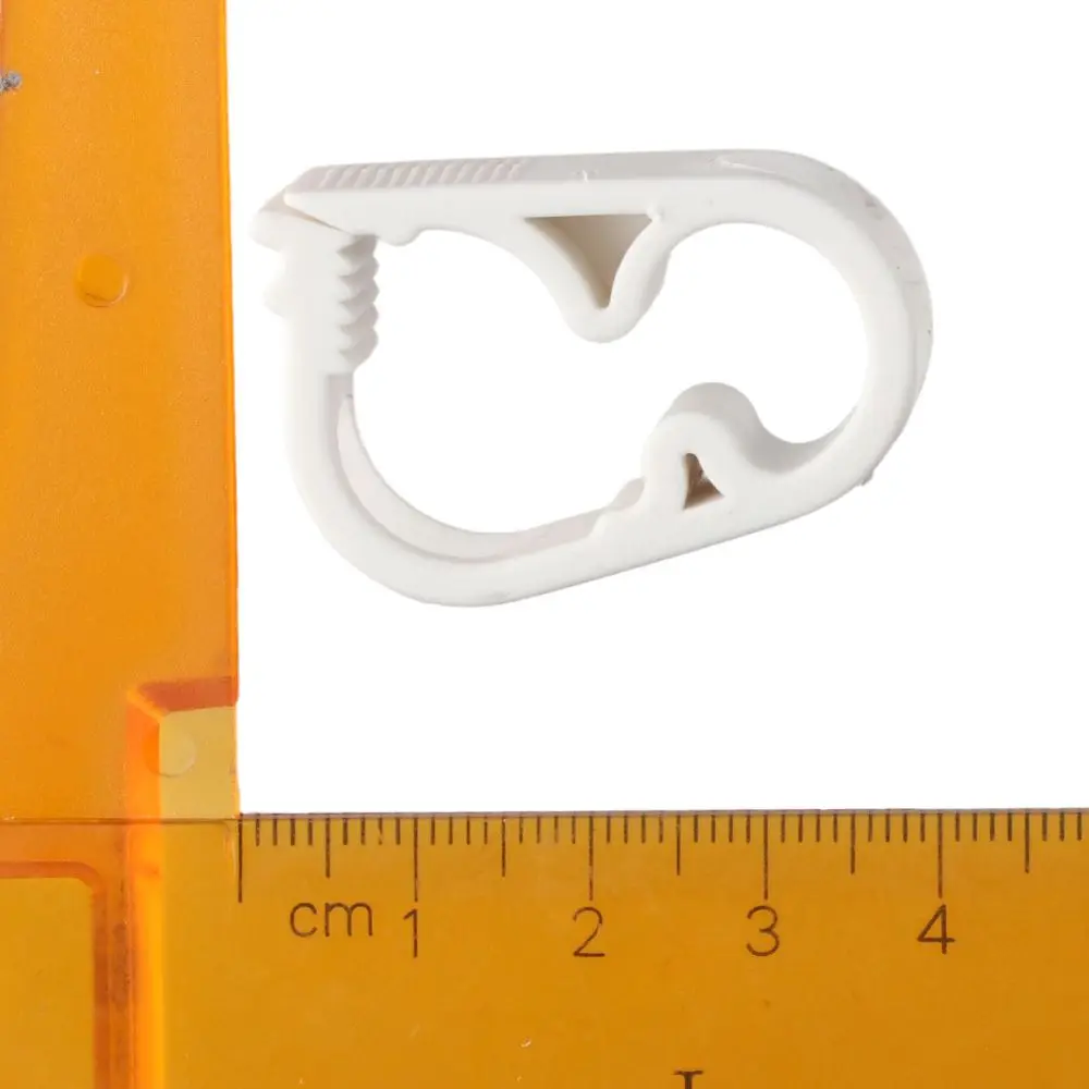 10PCS 6~12mm/1/4"~1/2" Plastic Tubing Clamps Plastic White Laboratory Pinch Valve Adjustable Tube Clamp Infusion Bottle