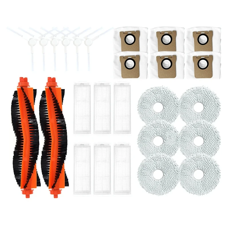 

For Xiaomi M30 Pro / C107 Robot Vacuum Main Side Brush HEPA Filter Mop Pad Dust Bag Parts Accessories