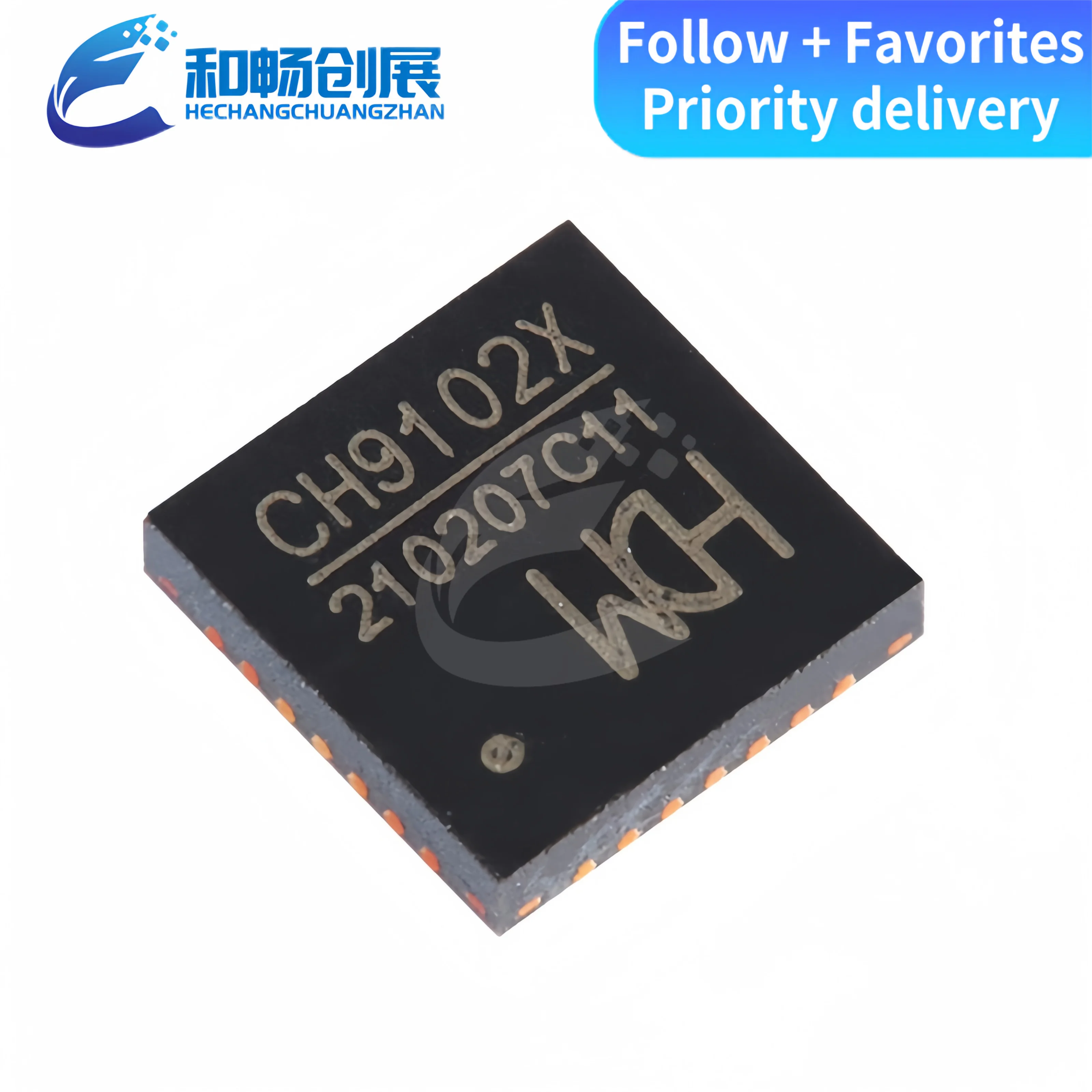 

Brand new and original CH9102X QFN-28 USB to serial chip price advantage