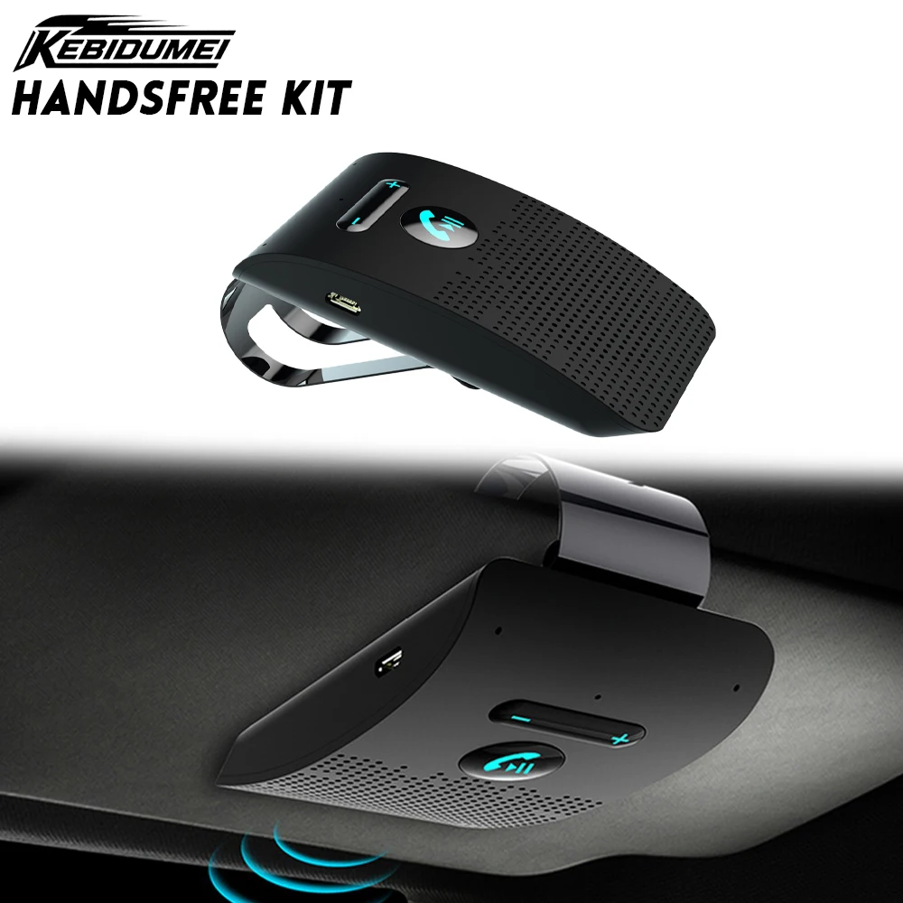 Handsfree Bluetooth 5.0 HiFi Speaker with Sun Visor Clip