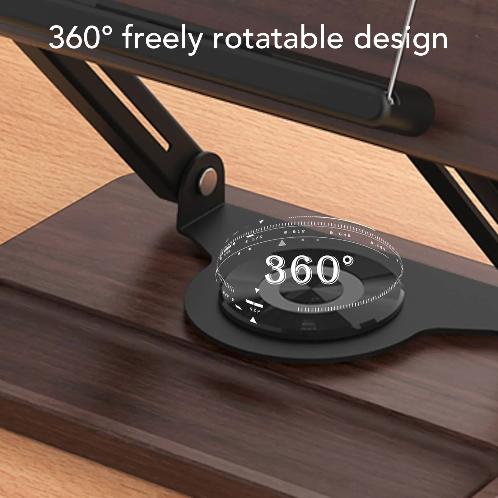 책꽂이 다기능 책 스탠드 접이식 독서 디스플레이 홀더 360도 회전 베이스 펜 슬롯 탄성 페이지 클립 포함