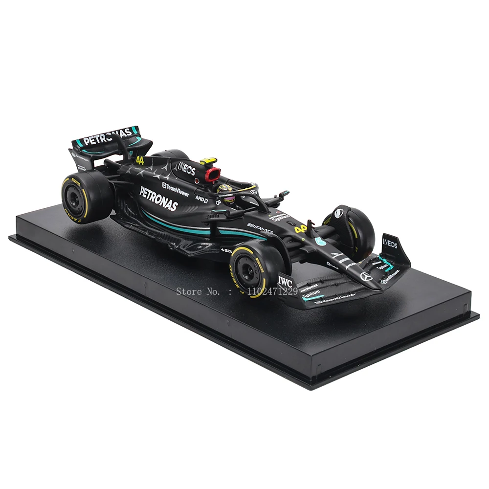 Bburago 1:43 Mercedes-Amg Team 2023 C43 W14 44 # Hamilton 63 # Russell Legering Auto Model Speelgoedserie Collectie Cadeau
