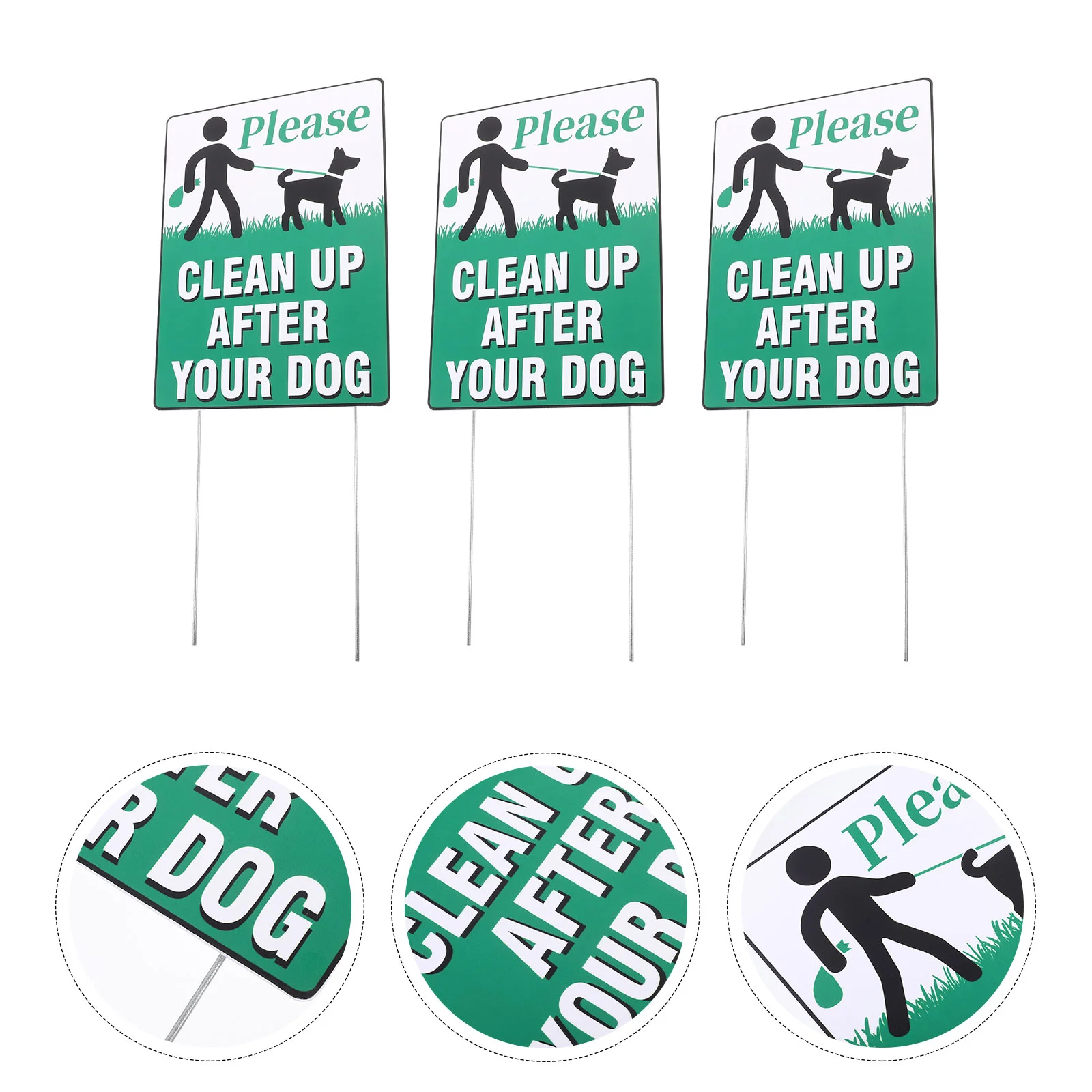 

Clean Up After Your Dog Yard Signs Please Clean Up After Your Dog Signs Yard Warning Signs No Pooping Dog Lawn Signs