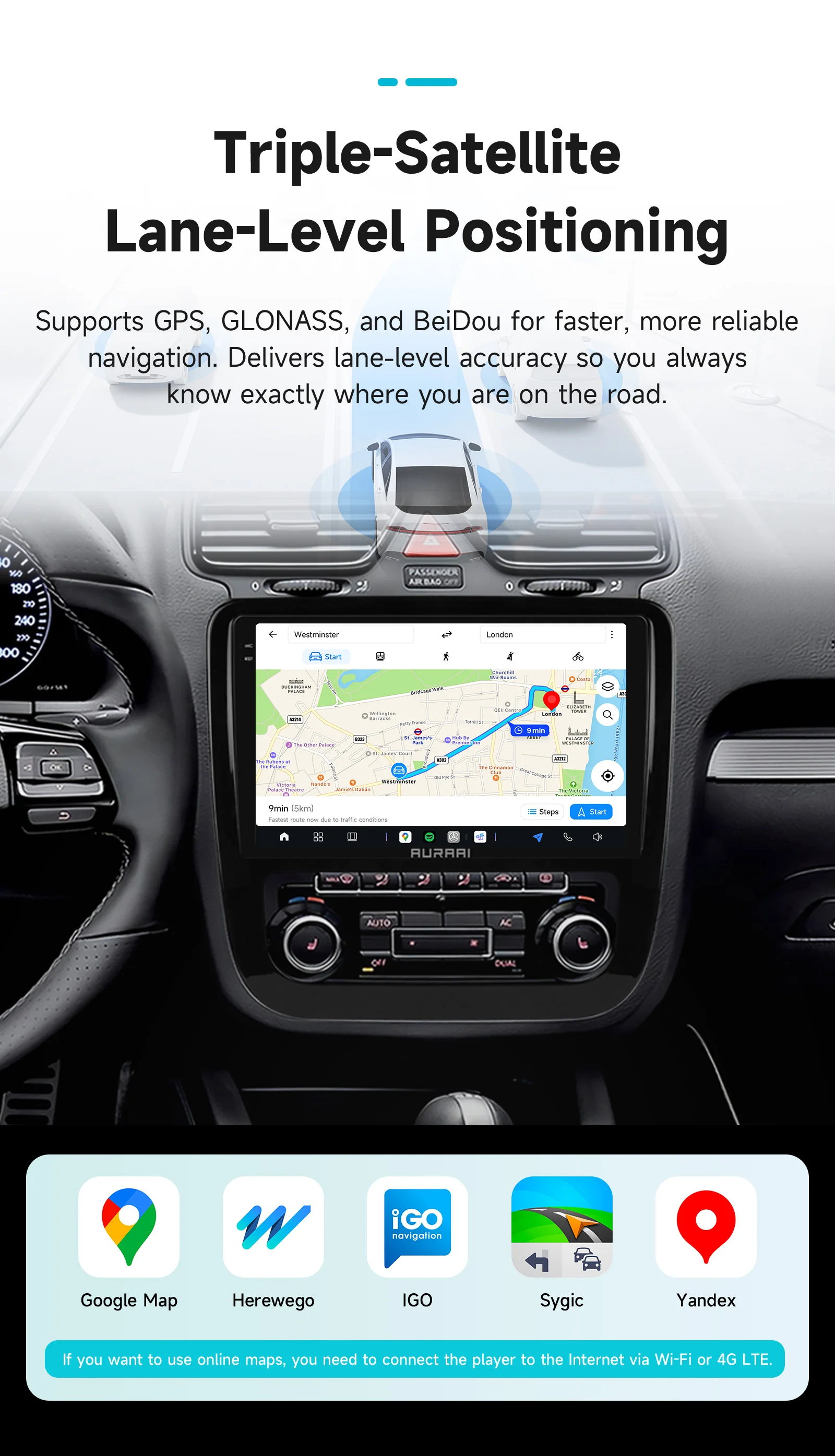 AURAAI 2K Auto-Intelligent-Bildschirm für VW Volkswagen Scirocco 2008-2013 Carplay Android Auto Radio GPS ADAS 360 Kamera Multimedia – Detail 25