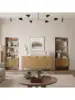 LuxenHome 31" Sideboard Buffet Cabinet with Storage Seagrass Boho Accent Cabinet Mid Century Modern Small Sideboard Stor 4