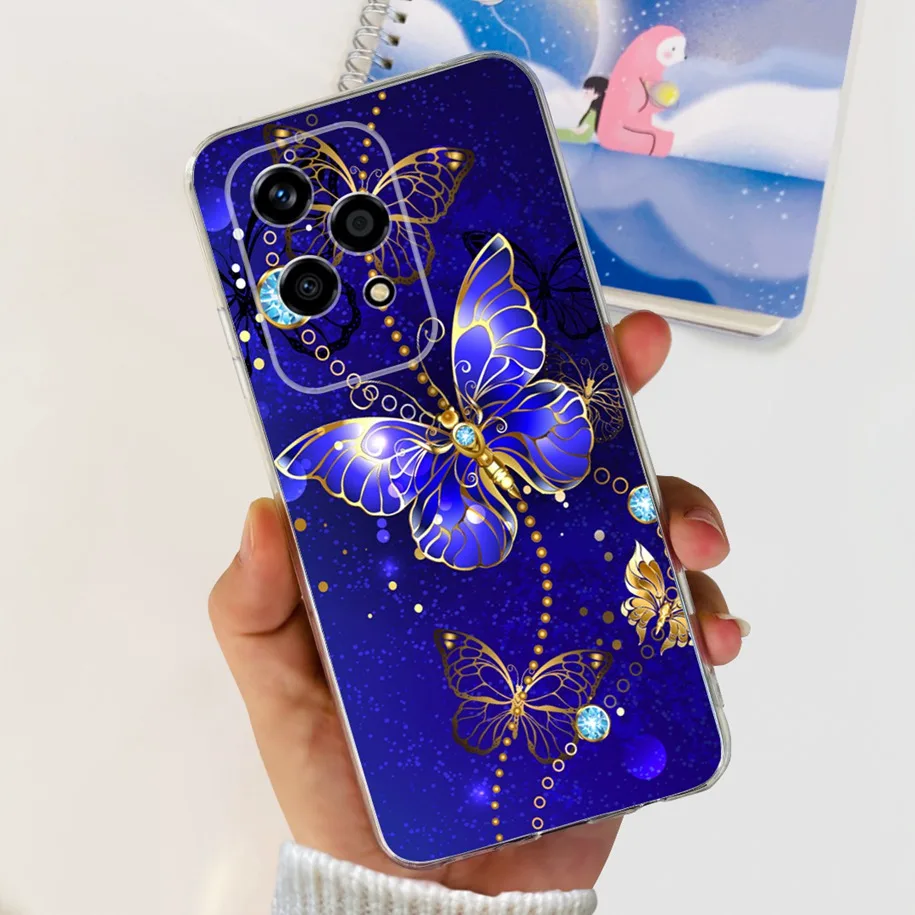 Floral Transparent Soft Silicone Phone Case - Protective Bumper