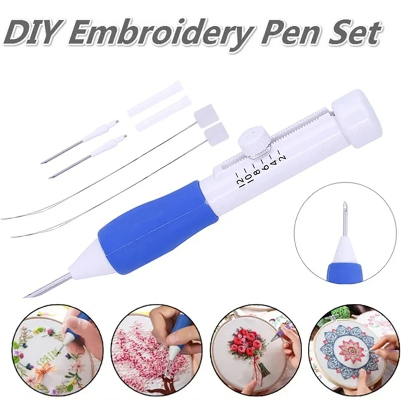 Magic Embroidery Pen Punch Needle Kit for Knitting Circular Needle Arts and Crafts for DIY Sewing Tools images - 6