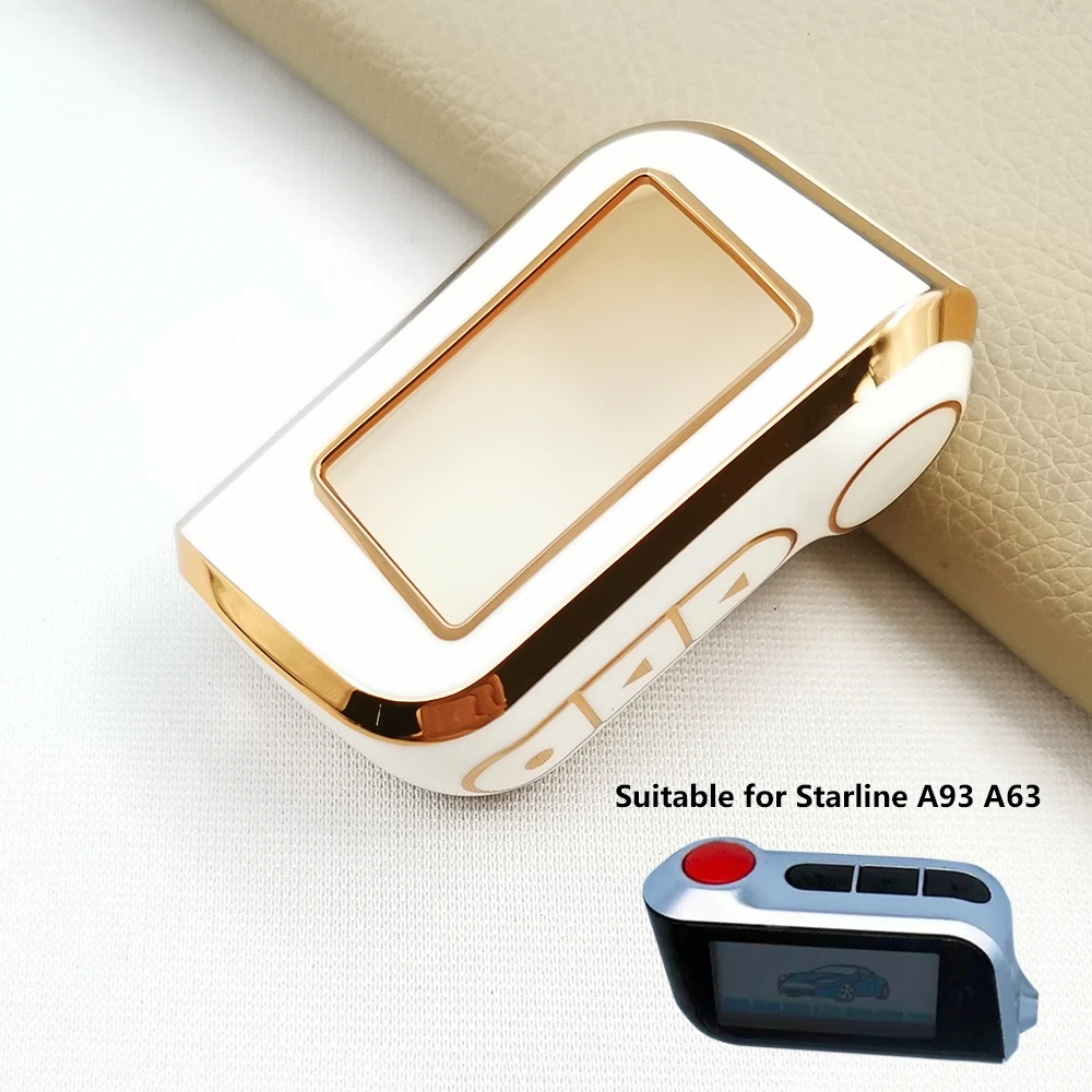 TPU Case For Starline A93 A63 Car Alarm Remote Controller LCD Keychain Cover