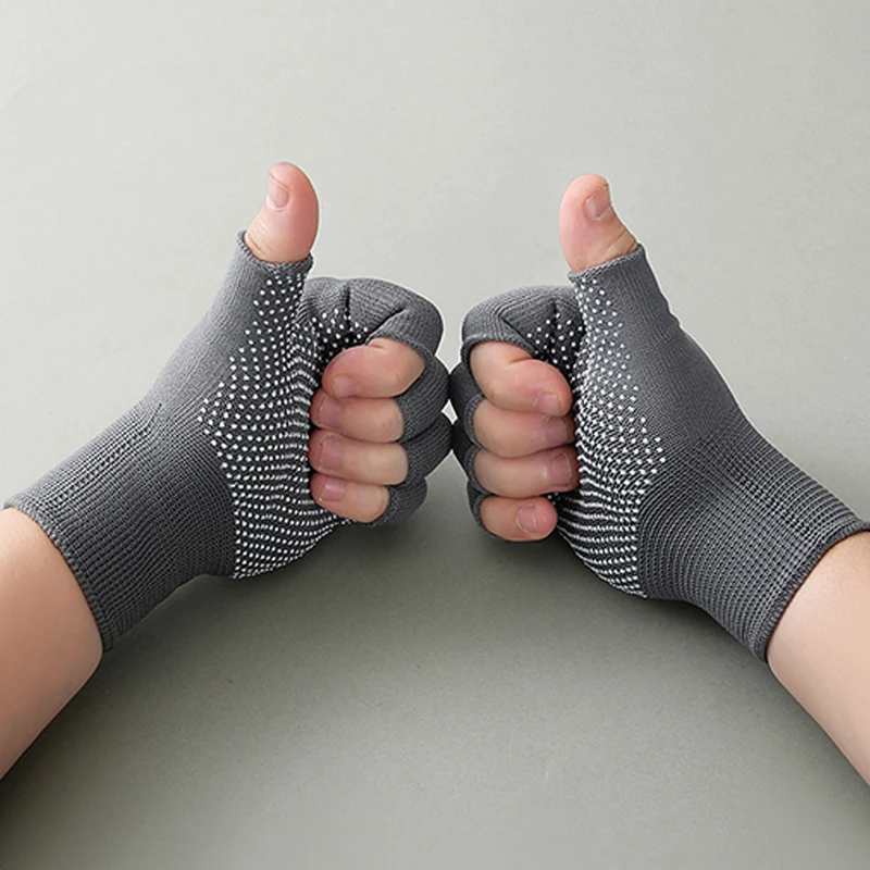 Mens Unisex Sunscreen Fingerless Gloves Breathable Sports Gloves Nylon Work Non-slip Cycling Driving 1 Pairs cycling gloves fingerless gloves sports gloves