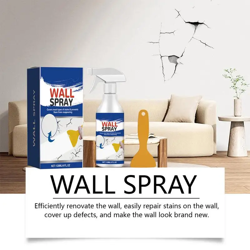 Wall Mending Agent Ceiling Tile Spray Paint For Water Damage 120ml Wall Peeling Repair Cover Stains Spray Paint For