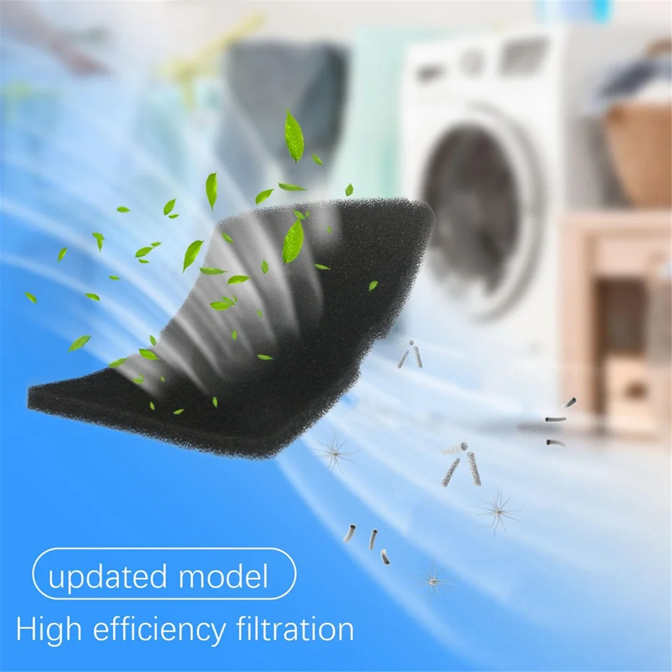 5x Schuimfilter compatibel met Beko voor wasdroger Basisfilter 240x155mm 2964840100 2964840200 op warmtewisselaar droger