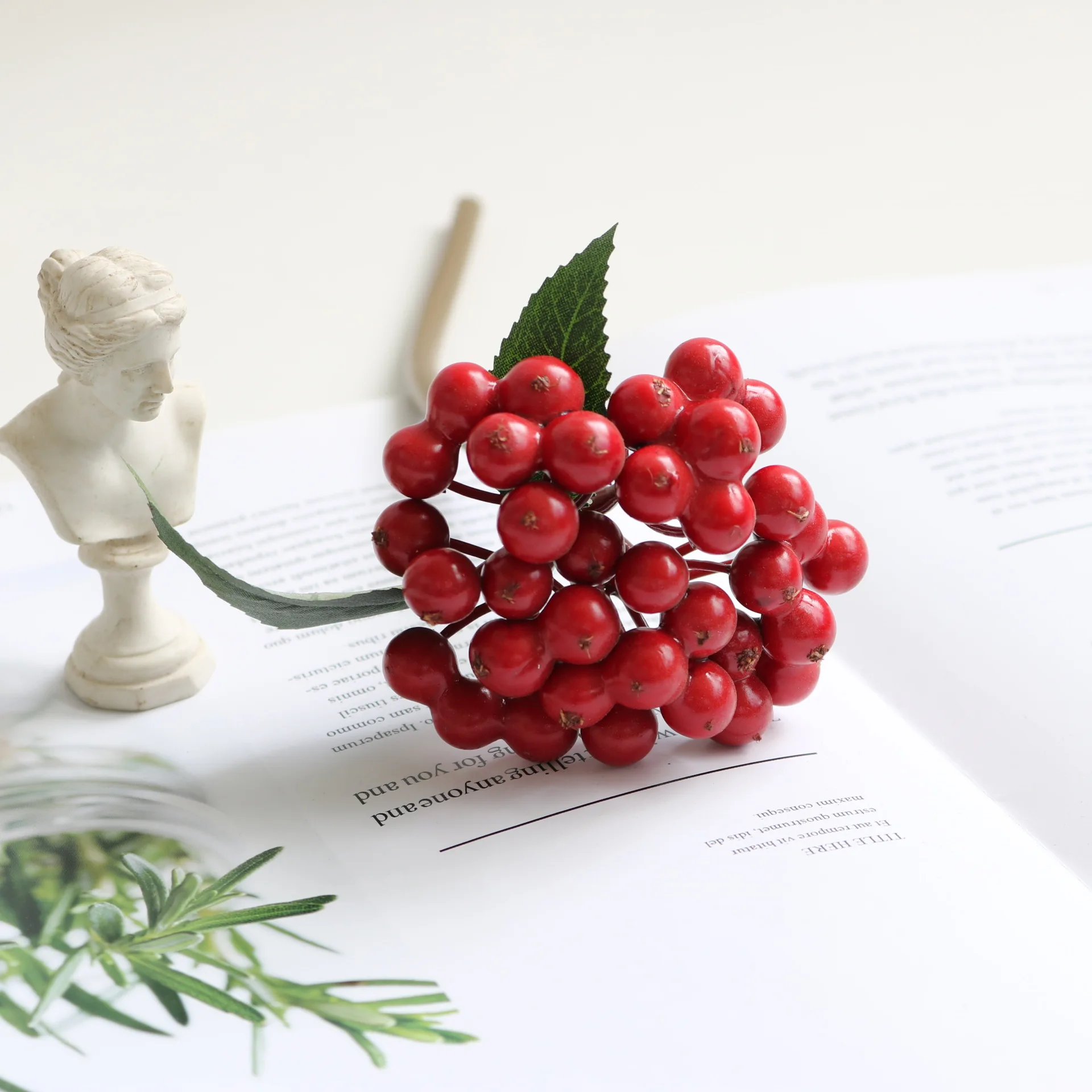 Simulated Flower Small Berries European Style Living Room Ornaments Christmas Decoration Flower Arrangement Accessories