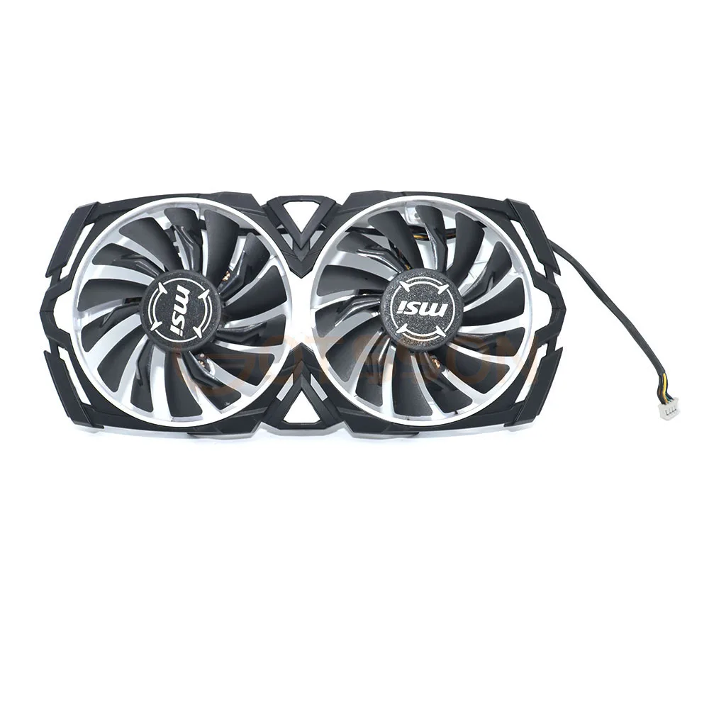 Вентилятор для охлаждения видеокарты MSI RX 580 570 480 470 RX6600, 87 мм, 4 контакта, PLD09210S12HH