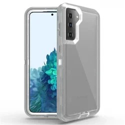 Durable 3 - IN - 1 PC+TPU Bumper Shockproof Phone Case - Samsung Note 20 (Gray)