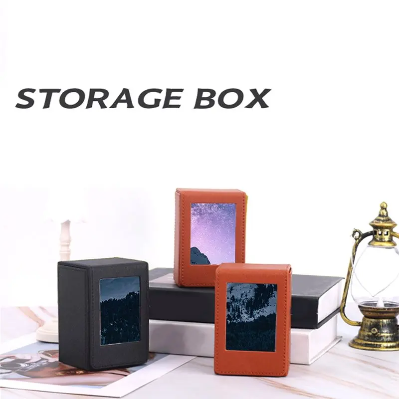 B24B Fujifilm Instax Mini 12 11용 인스턴트 필름 사진 보관함-3인치 미니 필름 프레임 사진 디스플레이 케이스 카메라