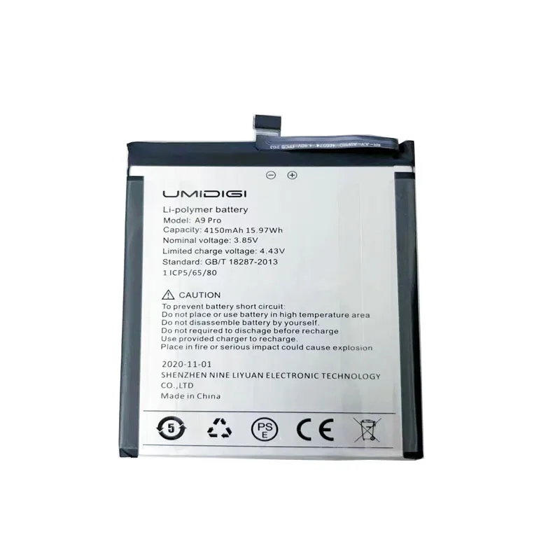 Roson for UMI Umidigi A9 Pro Battery 4150mAh 100% New Replacement Parts Phone Accessory Accumulators With Tools