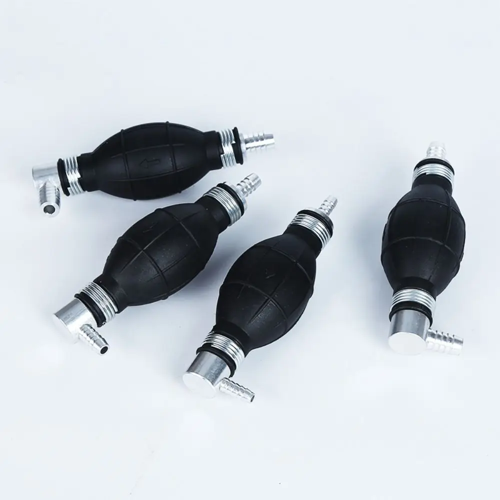 6/8/10/12mm Manual Fuel Pump Rubber Aluminum Hand Primer Oil Gasoline Petrol Diesel Liquid Transfer Tool