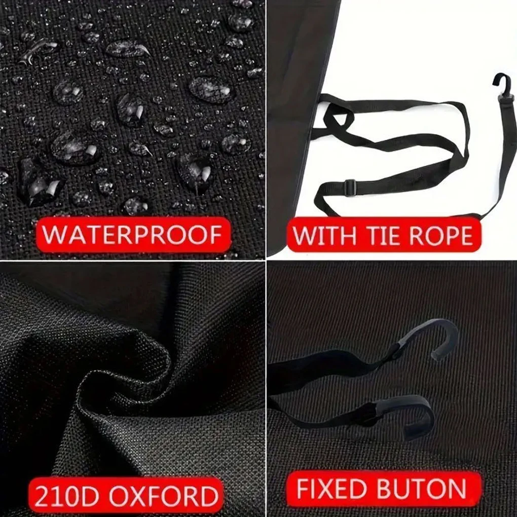 RV Rear Barn Door Awning Cover 420D Durable Waterproof Camping Tailgate Trailer RV Accessories Sunshade For Vauxhall Vivaro Van