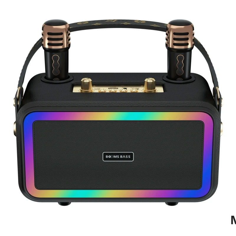 

Professional Karaoke Bluetooth Speaker Home Speaker Sound System Subwoofer 360 Stereo Wireless MicrophoneAltavozTF/FM/BT/AUX/TWS