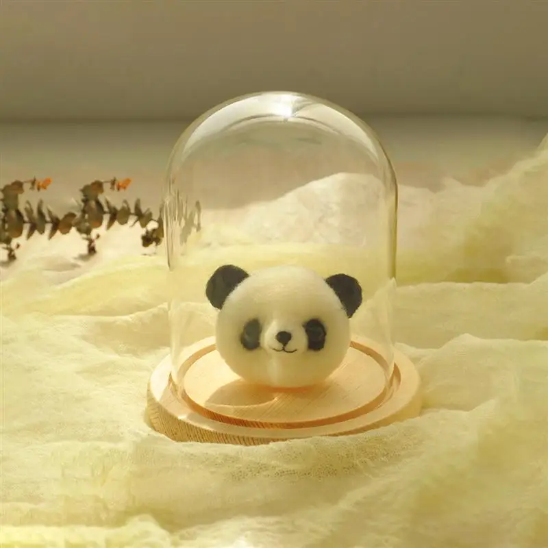 Glass Cover Dome Flower Jar Bell Cloche Transparent Display Case Base Stand Book Domes Table Centrepiece Christmas glass display dome