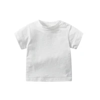 Cotton Fabric Baby Boy T Shirt Top 0 To 24 Months Crew-Neck Short Sleeve Tee Comfortable Soft For Newborn Baby Boy Girl Romperbo 5