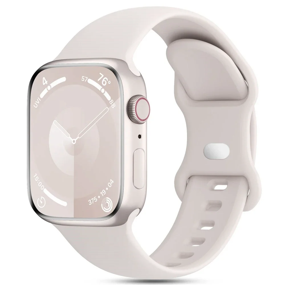 Silicone Watchbands for Apple Watch - Versatile Colors and Durable Design