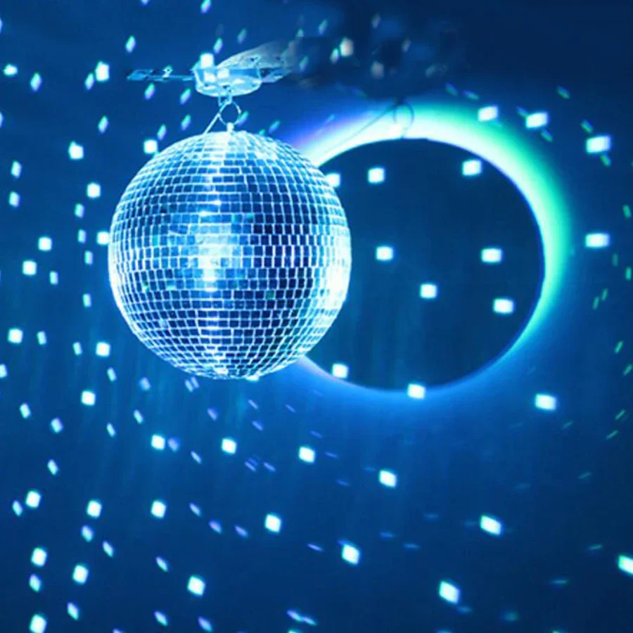 Thrisdar 10/20/30CM Mirror Glass Ball Reflective Disco DJ Silver Ball For Dance Stage Home Party Commercial Window Display Decor