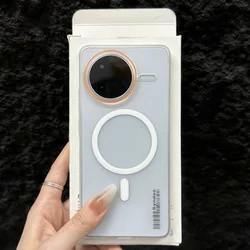 Ultra - Thin Matte Transparent Magnetic Slim Cover for Redmi K70 Pro (White)