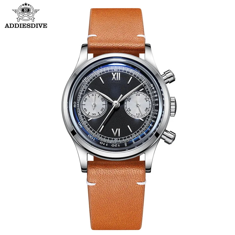 ADDIESDIVE Top Brand Luxury Watch For Men Multifunction Chronograph Sport 10Bar Waterproof Man Quartz WristWatches Clock AD2037