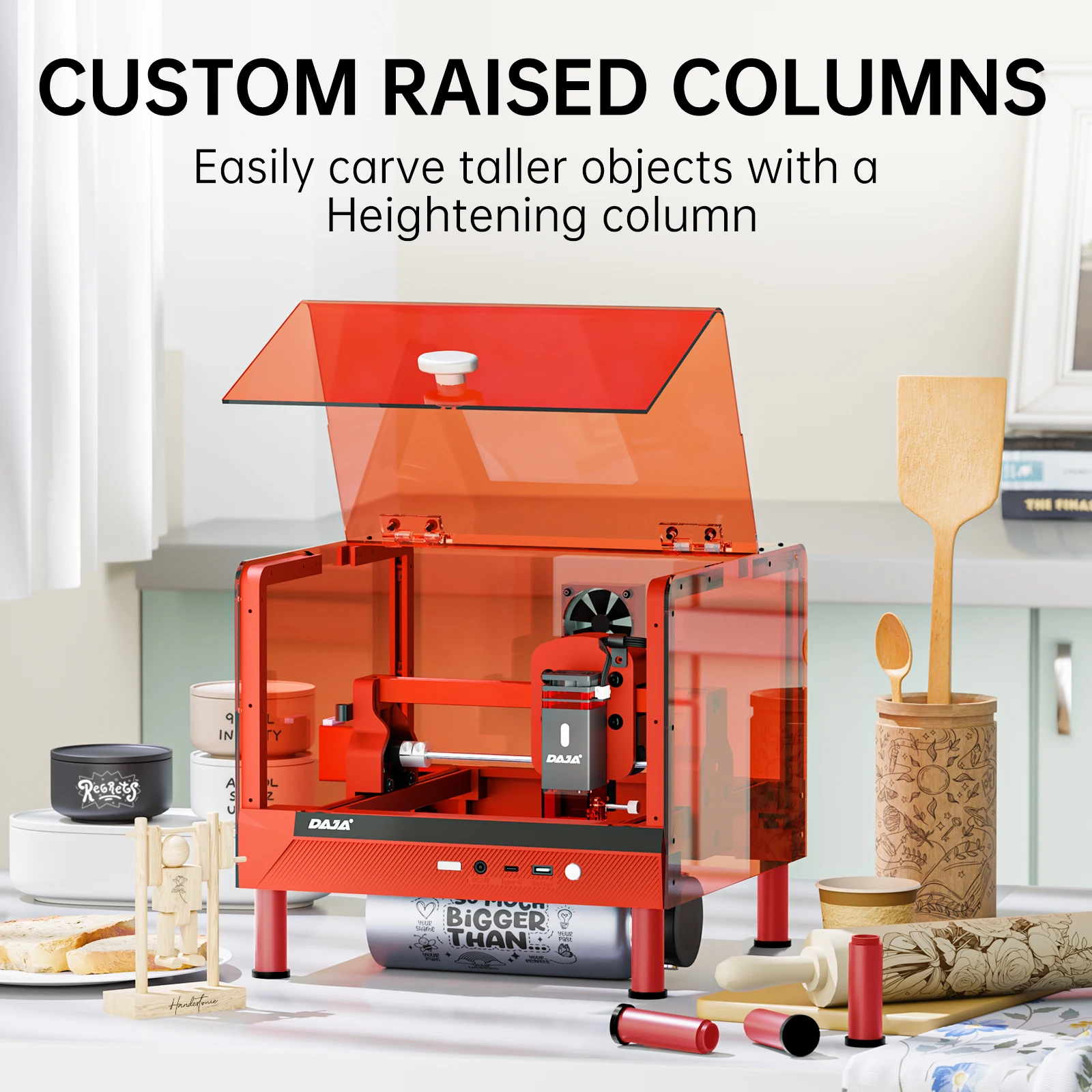 DAJA A7 ミニプロレーザー彫刻機安全シンプル保護カバー付きハイパワー