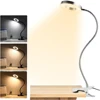 LED Reading Lights 360°Flexible Gooseneck Dimmable Table Lamp Clip On Indoor Bedroom Eye Protection Desk Light Book Clamp Lamp 1