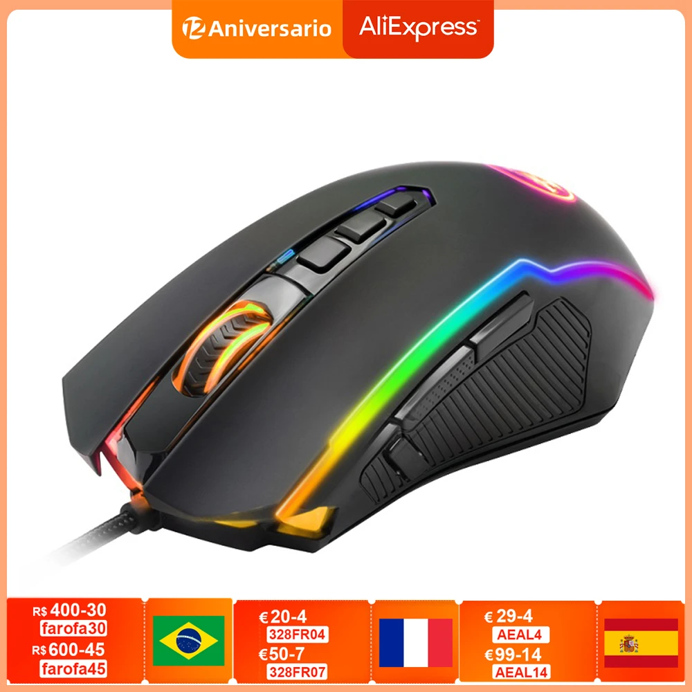 YSYYSH USB Cable Game Computer Mouse Wired 10000 DPI 8 Button 7 Color Programmable Ergonomics for PC Gamers USB Mouse YSYYSH USB Cable Game Computer Mouse Wired 10000 DPI 8 Button 7 Color Programmable Ergonomics for PC Gamers USB Mouse