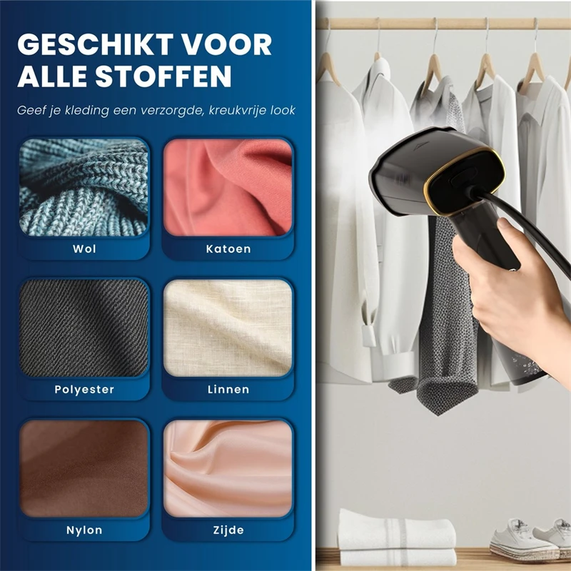 Vaporizador de roupas portátil, ferro a vapor doméstico elétrico para roupas, portátil, máquina de engomar a vapor de calor rápido para viagens em casa 4