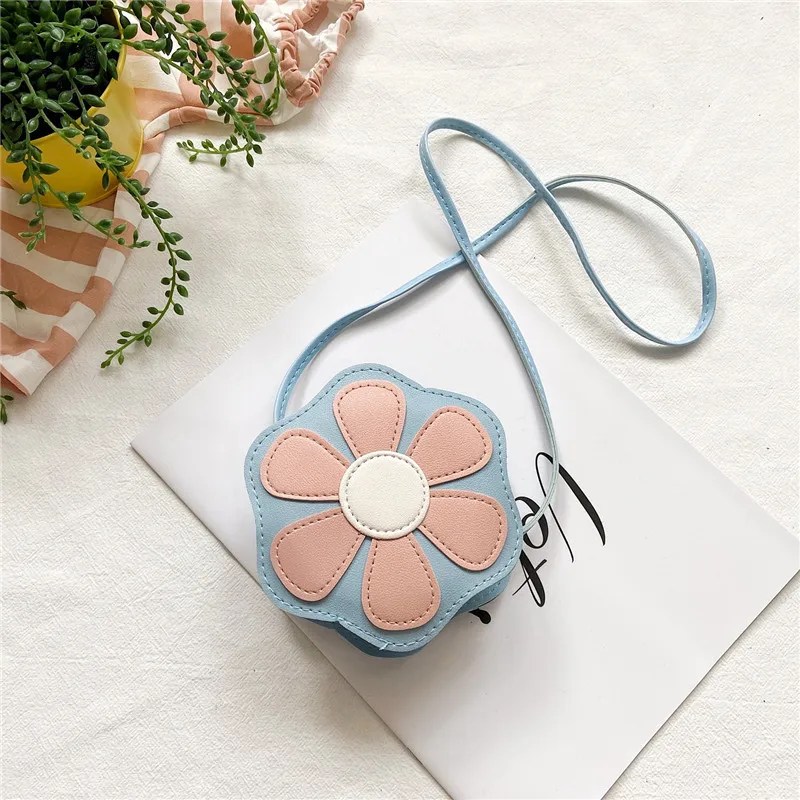 Little Girl Princess Bag Girl Baby Bag Autumn and Winter Fashion Cute Super Cute Children Messenger Bag Flowers Bags for Girls
