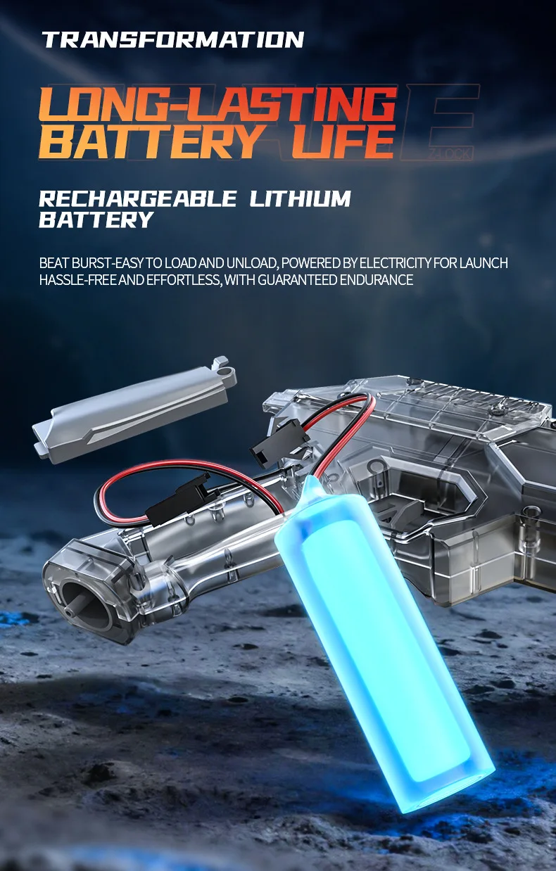 Elektrisch waterpistool met led licht voor strand en buiten_voghion.com