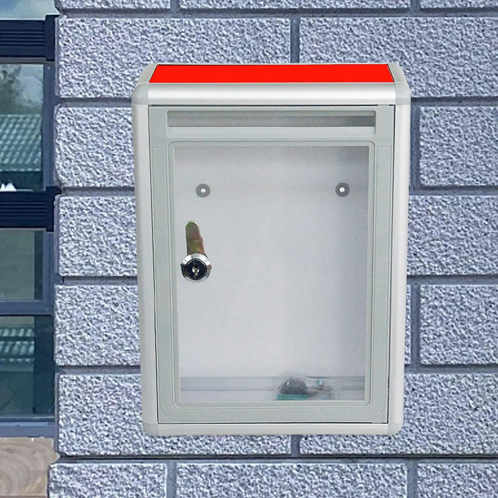 Wall Mounted Suggestion Box Key Complaint Box Wall Hanging Mailbox Lockable Versatile Mailbox