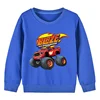 Autumn Kids Blaze And The Monster Machines Cartoon Funny Sweatshirts Children's Hoodies Baby Pullover Tops Girls Boys Clothes 2