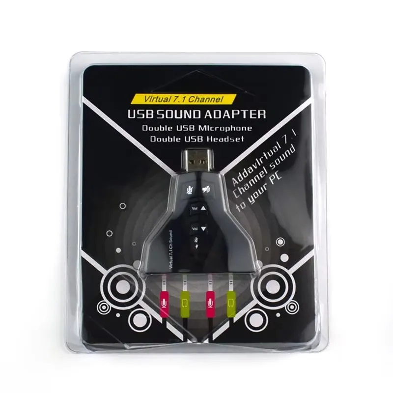 항공기 모양의 사운드 카드 외부 USB 가상 7.1 독립 사운드 카드 외부 데스크탑 컴퓨터 노트북 드라이버 무료