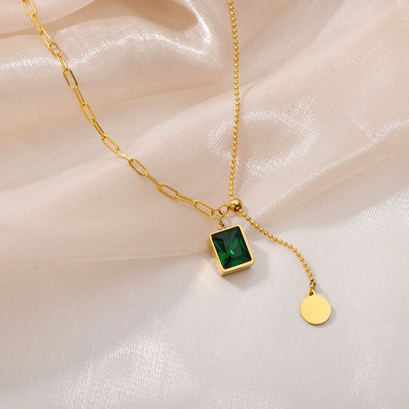 Multi-layer Necklace For Women Stainless Steel Gold Plated